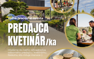 Predajca v záhradnom centre GAURA / Kvetinár /Kvetinárka